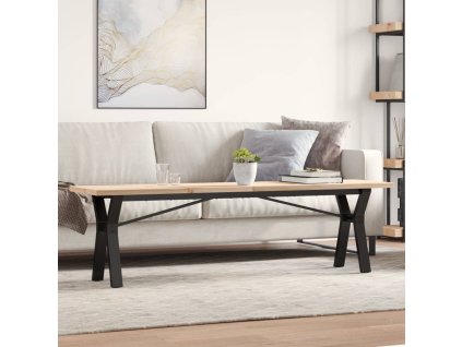 vidaXL Konferenční stolek s Y rámem 160x40x45,5 cm borovice a ocel