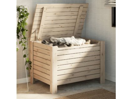 vidaXL Úložný box s víkem RANA 80 x 49 x 54 cm masivní borové dřevo
