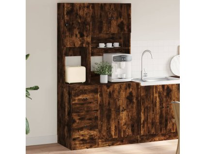 vidaXL Kuchyňská skříňka kouřový dub 95 x 50 x 180 cm kompozitní dřevo