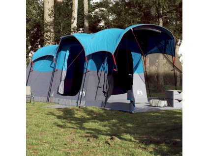 vidaXL Rodinný stan tunel pro 8 osob modrý nepromokavý