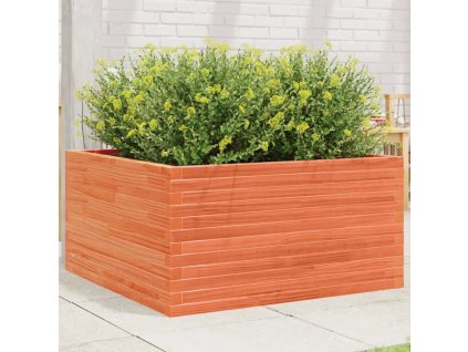 vidaXL Zahradní truhlík voskově hnědý 90 x 90 x 46 cm masivní borovice