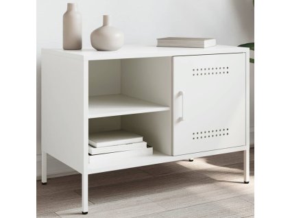 vidaXL TV skříňka bílá 68 x 39 x 50,5 cm ocel