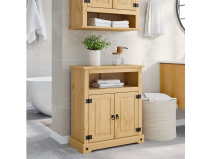 vidaXL Koupelnová skříňka Corona 70 x 33 x 80 cm masivní borové dřevo