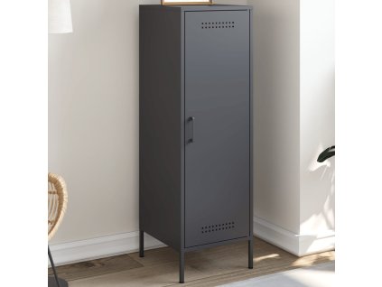 vidaXL Skříň highboard antracitová 36 x 39 x 113 cm ocel
