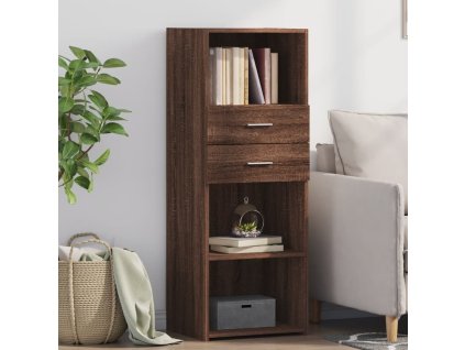 vidaXL Skříň highboard hnědý dub 45 x 42,5 x 124 cm kompozitní dřevo