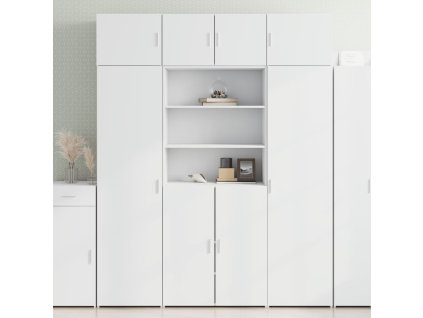 vidaXL Skříň highboard bílá 80 x 42,5 x 185 cm kompozitní dřevo