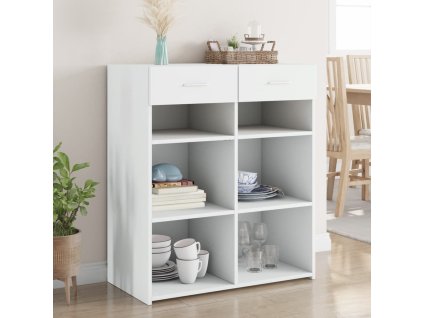 vidaXL Příborník bílý 80 x 42,5 x 93 cm kompozitní dřevo