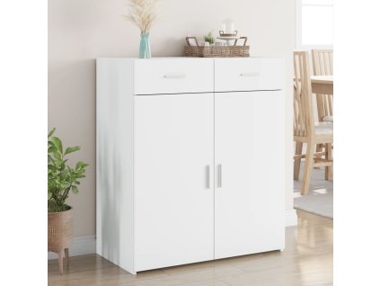 vidaXL Příborník bílý 80 x 42,5 x 93 cm kompozitní dřevo