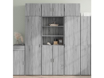 vidaXL Skříň highboard šedá sonoma 70 x 42,5 x 185 cm kompozitní dřevo