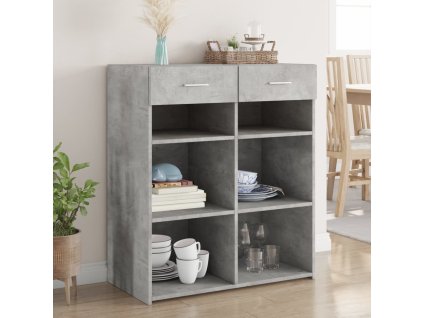 vidaXL Příborník betonově šedý 80 x 42,5 x 93 cm kompozitní dřevo