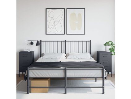 vidaXL Noční stolky 2 ks antracitové 36 x 39 x 68 cm ocel