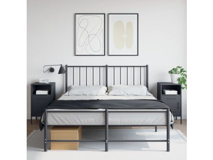 vidaXL Noční stolky 2 ks antracitové 36 x 39 x 68 cm ocel