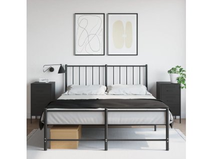 vidaXL Noční stolky 2 ks černé 36 x 39 x 68 cm ocel