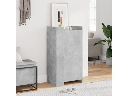 vidaXL Botník betonově šedý 52 x 37,5 x 100 cm kompozitní dřevo