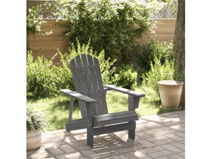 vidaXL Židle Adirondack šedá 69 x 85 x 90,5 cm masivní jedle