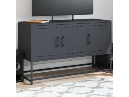 vidaXL TV skříňka antracitová 100,5 x 39 x 60,5 cm ocel