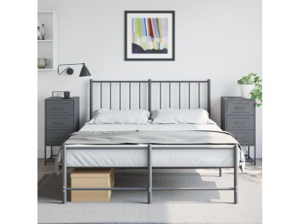 vidaXL Noční stolky 2 ks antracitové 36 x 39 x 78 cm ocel