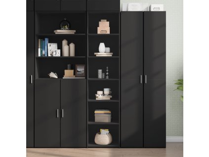 vidaXL Skříň highboard černá 45 x 41 x 185 cm kompozitní dřevo