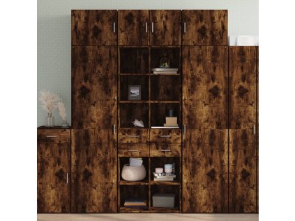 vidaXL Skříň highboard kouřový dub 70 x 42,5 x 185 cm kompozitní dřevo