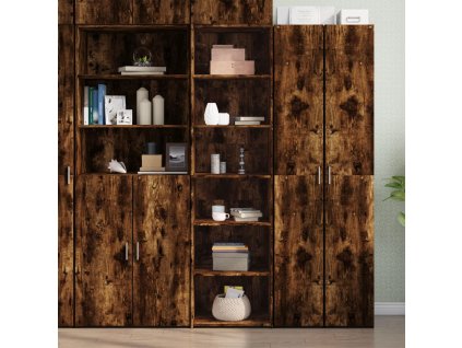 vidaXL Skříň highboard kouřový dub 50 x 41 x 185 cm kompozitní dřevo