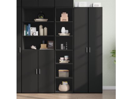 vidaXL Skříň highboard černá 40 x 41 x 185 cm kompozitní dřevo