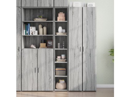 vidaXL Skříň highboard šedá sonoma 30 x 41 x 185 cm kompozitní dřevo