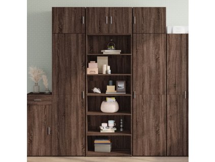 vidaXL Skříň highboard hnědý dub 70 x 41 x 185 cm kompozitní dřevo