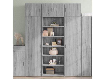 vidaXL Skříň highboard šedá sonoma 70 x 41 x 185 cm kompozitní dřevo