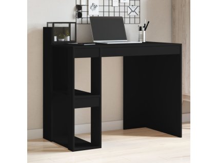 vidaXL Kancelářský stůl černý 103,5 x 56,5 x 94 cm kompozitní dřevo
