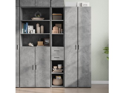 vidaXL Skříň highboard betonově šedá 30x42,5x185 cm kompozitní dřevo