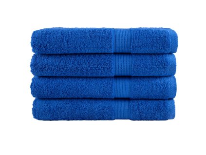 vidaXL Prémiové ručníky SOLUND 4 ks modré 100x200 cm 600 g/m²