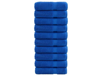 vidaXL Premium ručníky SOLUND 10 ks modré 100 x 150 cm 600 g/m²