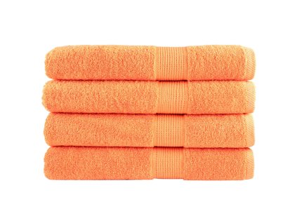 vidaXL Premium ručníky SOLUND 4 ks oranžové 100 x 200 cm 600 g/m²