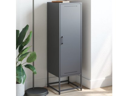 vidaXL Skříň highboard antracitová 36 x 39 x 123 cm ocel