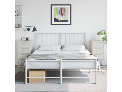 vidaXL Noční stolky 2 ks bílé 36 x 39 x 78 cm ocel