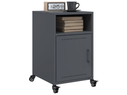 vidaXL Noční stolky 2 ks antracitové 36 x 39 x 59 cm ocel