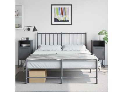 vidaXL Noční stolky 2 ks antracitové 36 x 39 x 78 cm ocel