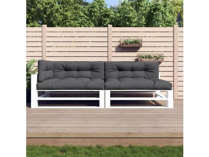 vidaXL Podušky na palety 5 ks antracitové textil