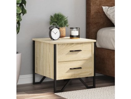 vidaXL Noční stolky 2 ks dub sonoma 40 x 41 x 40 cm kompozitní dřevo