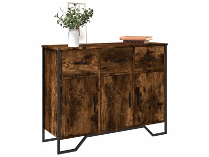 vidaXL Příborník kouřový dub 97 x 32,5 x 74,5 cm kompozitní dřevo