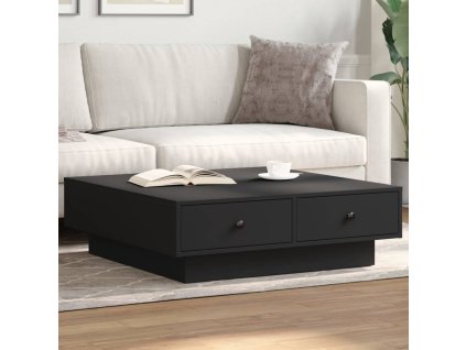 vidaXL Konferenční stolek černý 90 x 90 x 28 cm dřevotříska