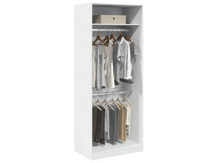 vidaXL Šatní skříň bílá 80 x 50 x 200 cm kompozitní dřevo