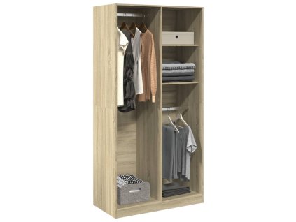 vidaXL Šatní skříň dub sonoma 100 x 50 x 200 cm dřevotříska