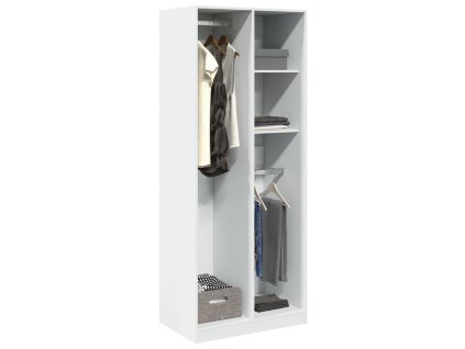 vidaXL Šatní skříň bílá 80 x 50 x 200 cm kompozitní dřevo