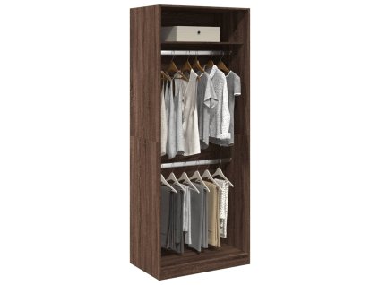 vidaXL Šatní skříň hnědý dub 80 x 50 x 200 cm kompozitní dřevo