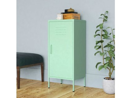 vidaXL Úložná skříň mátová 42,5 x 35 x 101,5 cm ocel