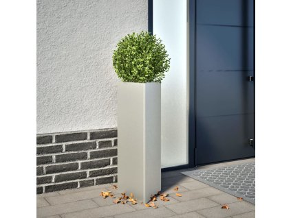 vidaXL Zahradní truhlíky 2 ks trojúhelníkové 30x26x75 cm nerezová ocel