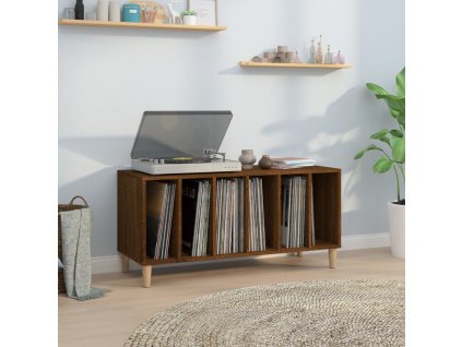 vidaXL Skříňka na LP desky hnědý dub 100x38x48 cm kompozitní dřevo