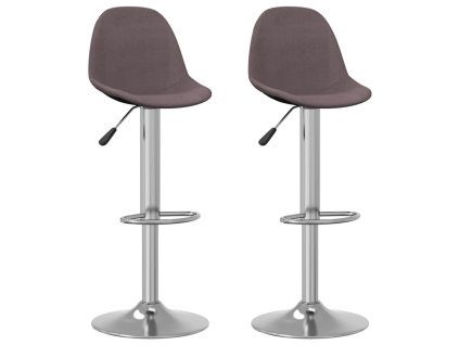 vidaXL Barové židle 2 ks taupe textil