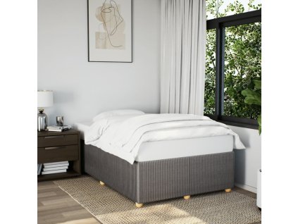 vidaXL Rám postele bez matrace taupe 120 x 200 cm textil